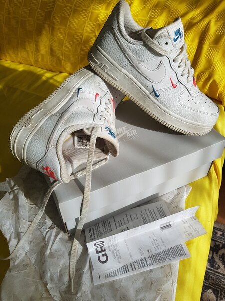 Nike Air Force One 36 piele albi in cutia lor