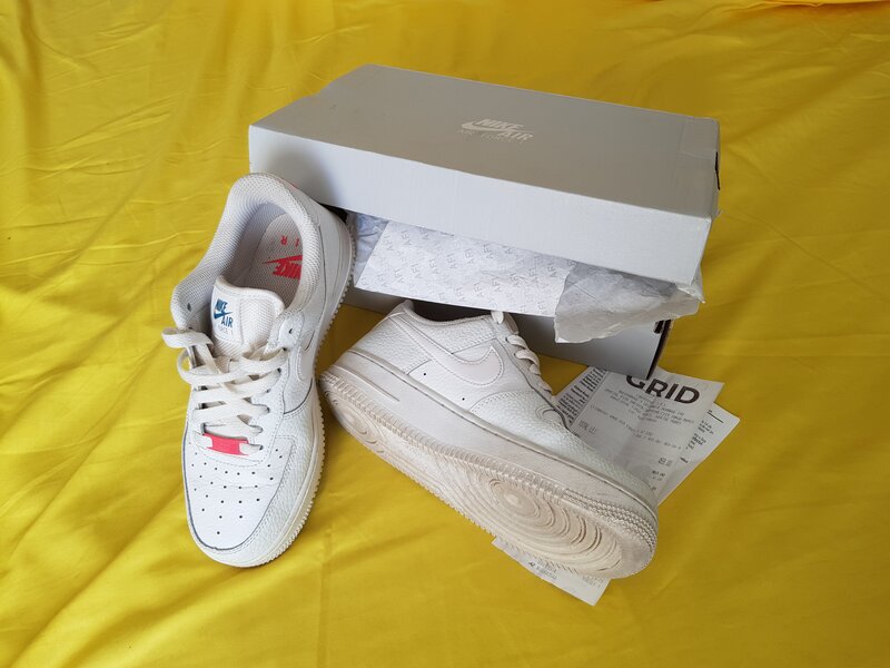 Nike Air Force One 36 piele albi in cutia lor