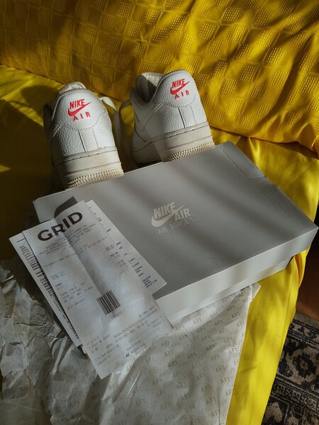 Nike Air Force One 36 piele albi in cutia lor